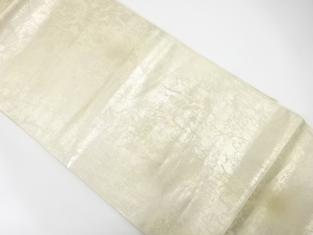 JAPANESE KIMONO / ANTIQUE FUKURO OBI / SILK / WOVEN CRACKED ICE